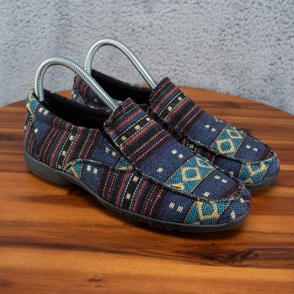 Roper Shoes Women's Size 6.5 Loafers Driving Moc Slip On Johnnie Aztec South